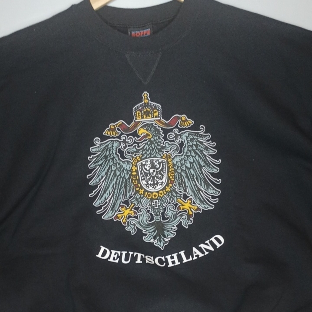 Vintage Soffe Old Germany Deutschland Coat Of Arms Sweatshirt